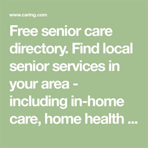 Find Senior Care Services Near You Directory & Advice …