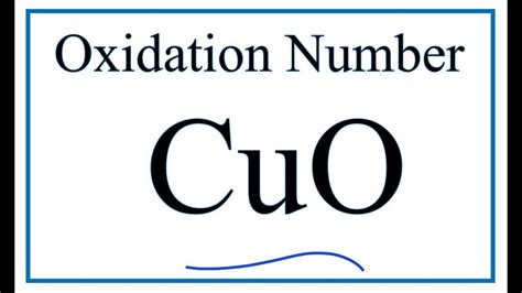 Find The Oxidation Number Of Copper In …