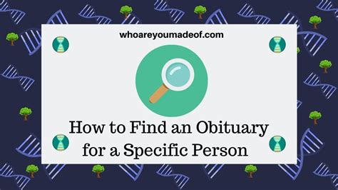 Find an obituary for a specific person in texas.  How to Find an Obituar...
