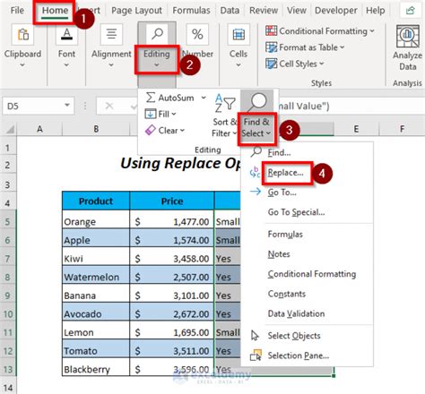 Find and replace text in excel formula.  You can also search within a file using...