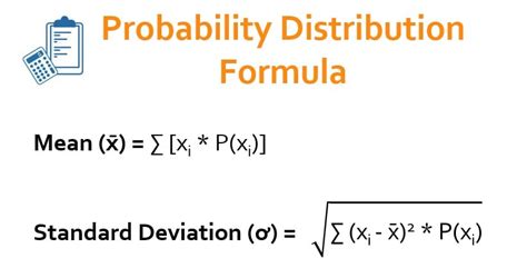 Find mean and standard deviation of probability distribution calculator.  Calculate...