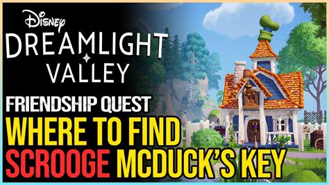 Playthrough: Find Scrooge McDuck's Key for Disney Dreamlight Valley (PC) Watch this step-by-step walkthrough for "Disney Dreamlight Valley (PC)", which may help and guide you through each and every level part of this game. For further assistance or to contribute your own video, please refer to the information provided below.. 