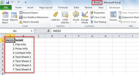 Find sheet name in excel 174503Get sheet names in excel c