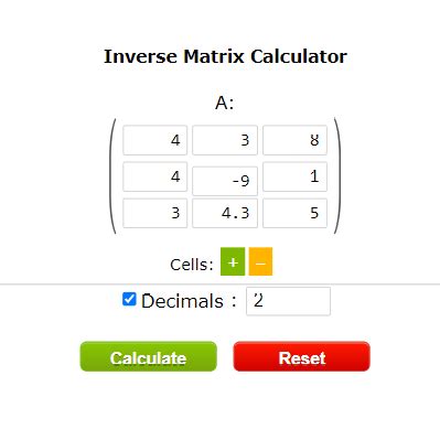 Find singular values of a matrix calculator.  No download required.  Use the Inverse Calcula...