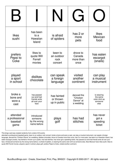 Find someone who... Bingo Cards to Download, Print and Customize!