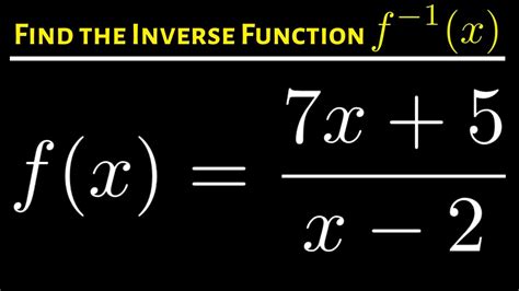 Find the Inverse f(x)=7x-5 Mathway