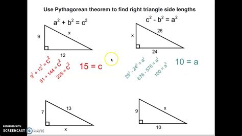 Find the missing side Pythagorean theorem Math, Algebra ShowMe