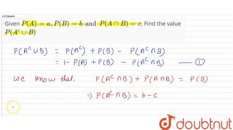 Find the probability $P(A^c \cap B^c)$ when only given $P(A), P…