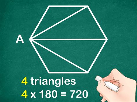 Dodecagons can be broken into a series of triangles by diagonals drawn from its vertices. This series of triangles can be used to find the sum of the interior angles of the dodecagon. Diagonals are drawn from vertex A in the convex dodecagon below, forming 10 triangles. Similarly, 10 triangles can also be drawn in a concave dodecagon.. 