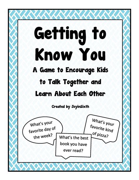 Finding JOY in 6th Grade Getting to Know You Game... Updated, Upgraded