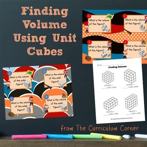 Finding Volume Using Unit Cubes The Curriculum Corner 456