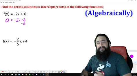 Finding Zeros Algebraically (Basic) - Algebra 1 Homework