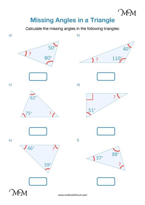Finding a Missing Angle in a Triangle Subtraction from 180 Degrees