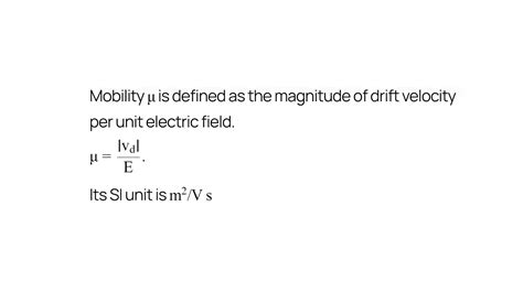 Finding electron mobility Physics Forums