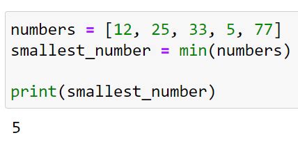 Finding lowest number in a list python. .  ...