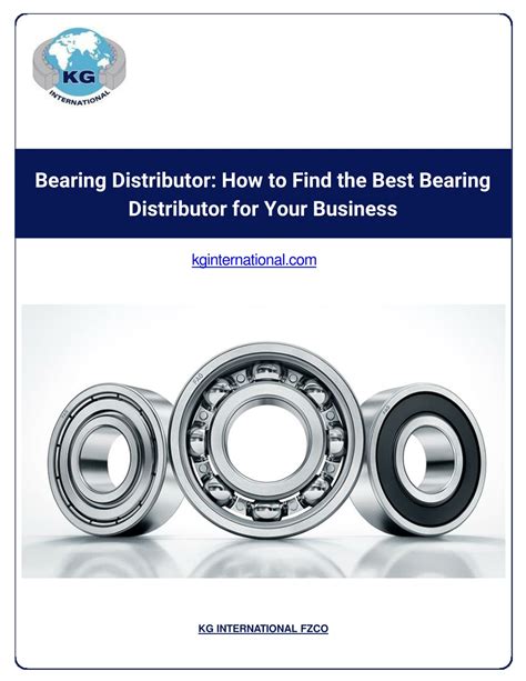 Finding the Right Bearing Distributors: A Comprehensive Guide