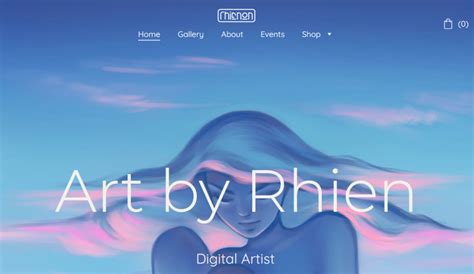 Fine art biography examples for websites