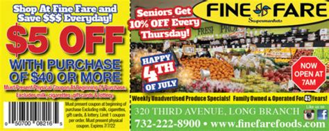 Fine fare coupons. Fine Fare behind the scenes. At Fine Fare, your safety is our #1 priority. We have been using pressurized steam throughout the store to ensure all areas (even those that are hard to reach) are completely sanitized. Weekly specials to help you and your family save more! View your local Fine Fare circular now to Save Big Everyday at the store! 