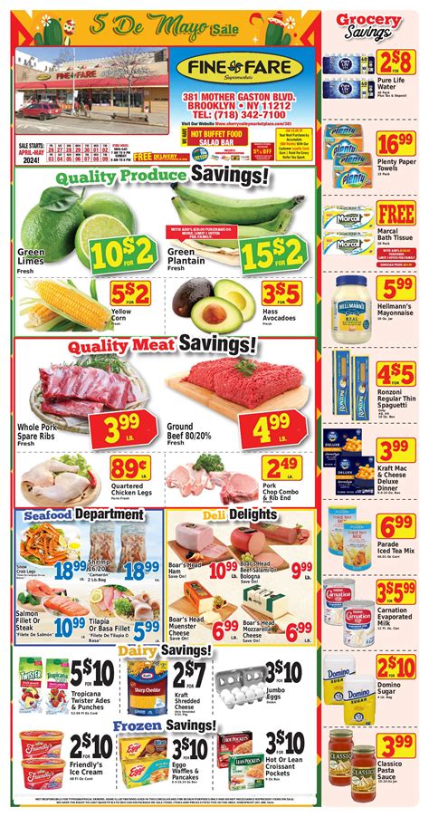 Fine fare weekly circular harlem. Find here the best Fine Fare deals in New York and all the information from the stores around you. Visit Tiendeo and get the latest weekly ads and coupons on Grocery & Drug. Save money with Tiendeo! 