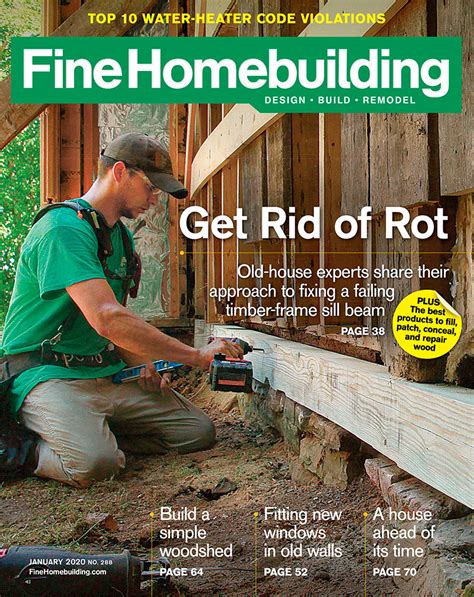 Fine homebuilding magazine. Fine Homebuilding Flashback: 1981, The Magazine’s First Year. Follow along throughout 2021 as we revisit our archives and celebrate 40 years of sharing the ins and outs of home design and construction, starting off with the year we launched. 10 Great Gift Ideas for People Who Love Tools. 
