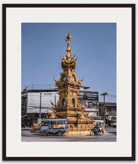 Fine-art Fotografie: Clocktower in Chiang Rai Während Des - Etsy