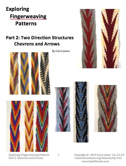 Finger Weaving Patterns Free Patterns