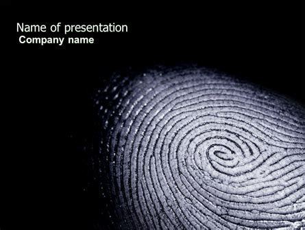 Fingerprint Template for PowerPoint and Google Slides