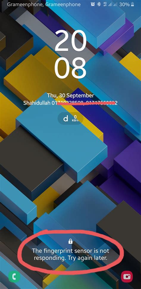 Fingerprint sensor not responding... Samsung Members