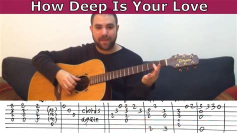 Fingerstyle Tutorial: How Deep is Your Love - Guitar Lesson w/ …