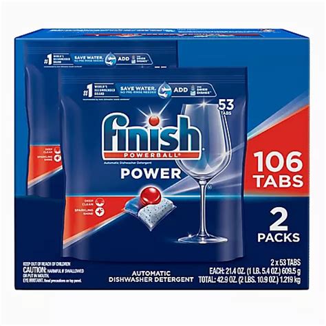 Finish Power Dishwasher Detergent Tabs, 106 ct. - BJs …