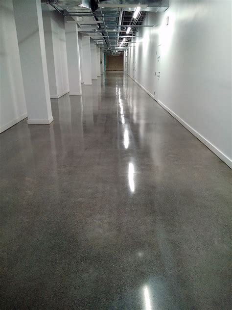 Finished concrete floors. Polished, densified concrete is totally fire resistant. Unlike carpeting and many other types of flooring, no chemicals, such as brominated flame retardants, ... 