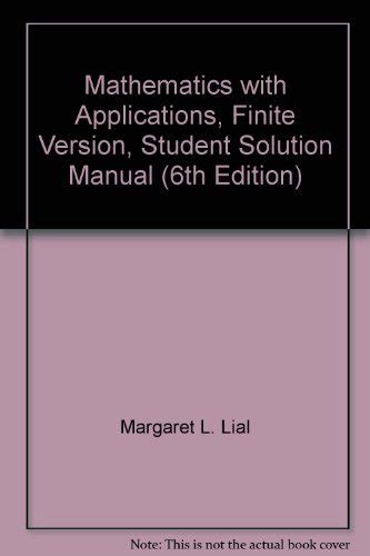 Finite mathematics and calculus with applications students solutions manual 6th edition. - Exercises practiques d'articulation et de diction.