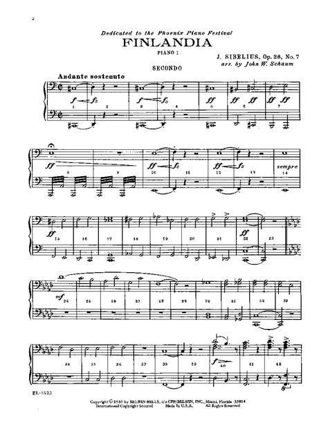 Finlandia Free Music Sheet - musicsheets.org