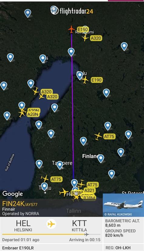 Finnair flight AY914 - Flightradar24