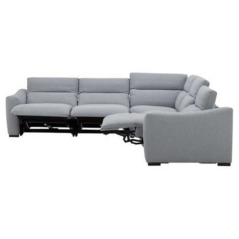 Finson power reclining sectional. 3 power recliners with power headrests. Feather and fiver blend. Solid wood legs. Foam seat cushion. Suspension: S-shaped sinuous springs. Made in China. Overall Sectional Dimensions: 125.9” L x 125.9” W x 31.4” H. Left-arm facing loveseat: 46”. Left-arm facing loveseat inside armrest to wedge center: 68”. 