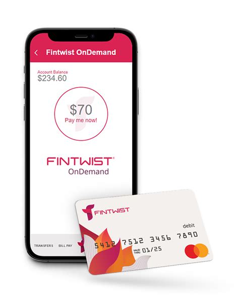Fintwist is more than a secure payroll card in your pocket. It's the way to take full control of your money. Immediate access when you get paid. Accepted wherever you go. A simple, digital way to pay bills. With Fintwist you can: Pay your bills with the Integrated Bill Pay system .. 