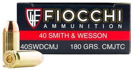 Fiocchi 40 S&W FI40SWA 170 gr FMJ TC 50 per box