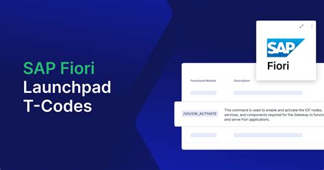 Fiori apps library tcode.  You can Get a comprehensive list of common SAP Fiori T-codes (...