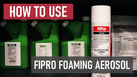 Step 3 - Indoor Treatment with Fipro Aerosol. To 
