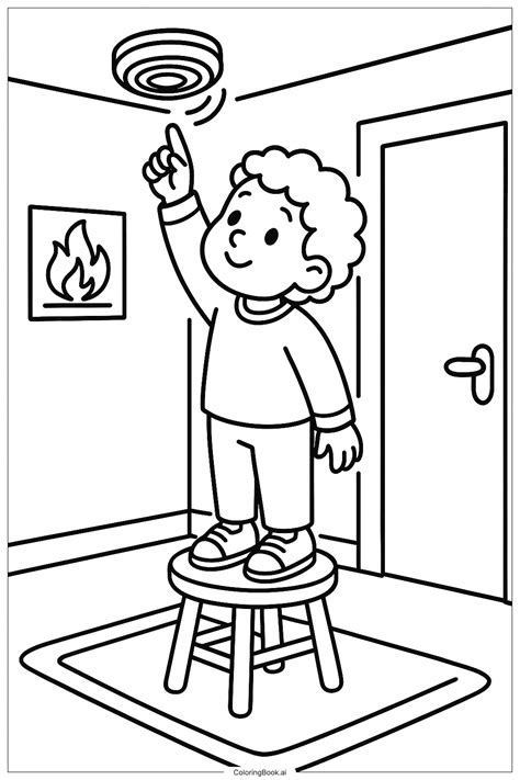 Fire Alarm Coloring Pages