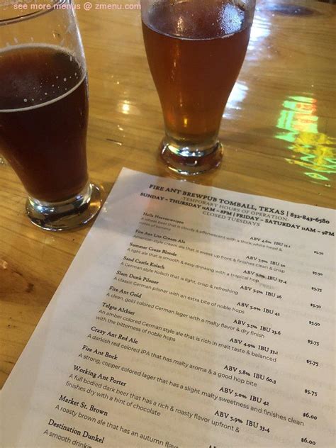 Fire Ant Brewing Company in Tomball - Restaurant menu and …