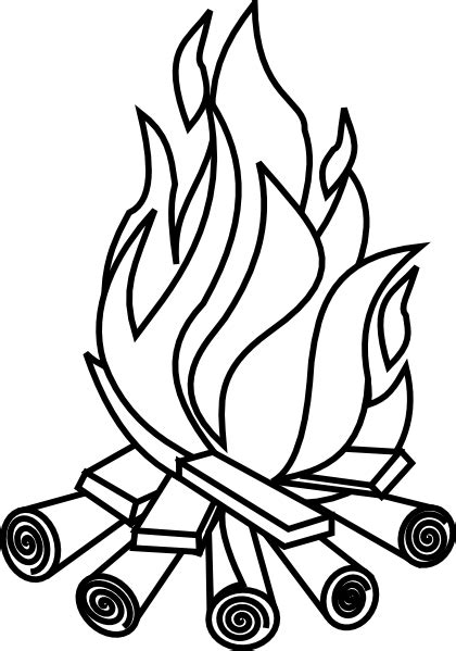 Fire Black And White Clipart Images Free Download PNG …