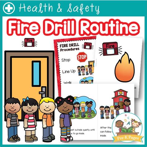 Fire Drill Visual Routine PreK Pages