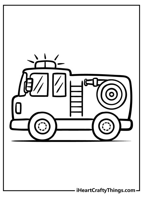 Fire Engine Printable Coloring Pages