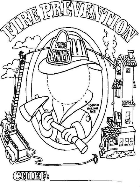 Fire Prevention Coloring