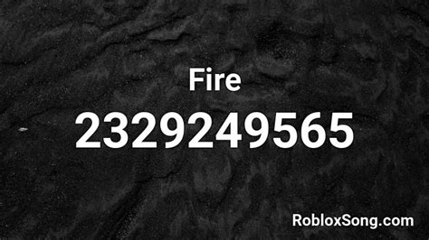 Fire Roblox Id