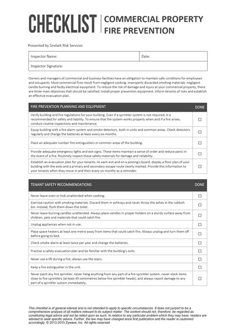 Fire Safety Checklist Safe Congregagtions Handbook UUA.org