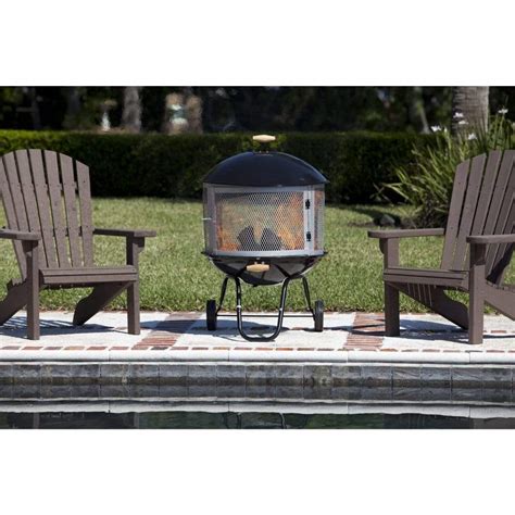 Fire Sense 28" Bessemer Wood-Burning Rolling Patio …