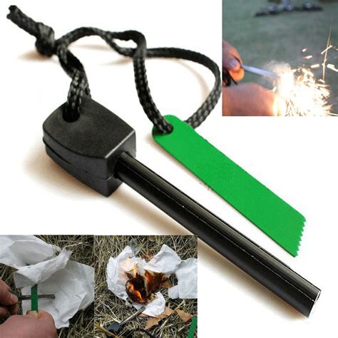 Fire Starter Flint & Striker With Rubberized Handle