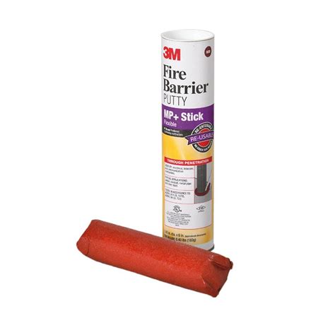 Fire barrier moldable putty stix.  3M&trade; formulated this dark red, easily moldabl...